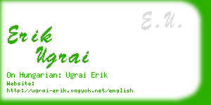 erik ugrai business card